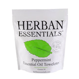 Herban Essentials Essential Oil Towelettes Peppermint X20