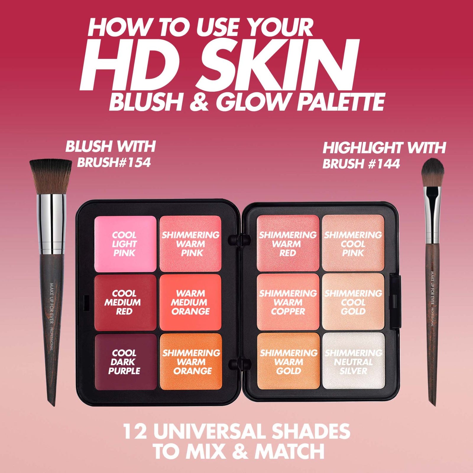 MAKEUPFOREVER HDSKIN BLUSH & GLOWPALETTE