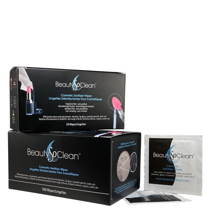 COSMETIC SANITISER WIPES - x50 INDIVIDUAL SACHETS *PREORDER NOW AVAILABLE!!*