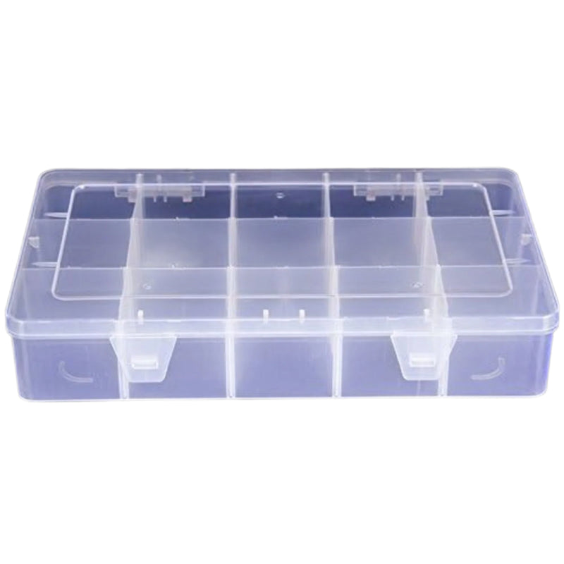 EMPTY 15 COMPARTMENT TRANSPARENT PIN BOX