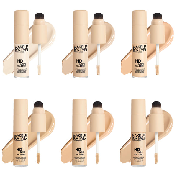 HD SKIN FULL COVER CONCEALER LIGHT SET x6