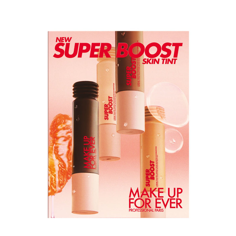 MAKE UP FOR EVER'S SUPER BOOST SKIN TINT SAMPLE CARD