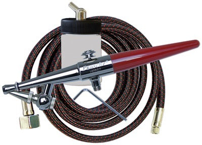 H3 SINGLE ACTION EXTERNAL MIX AIRBRUSH WITH HOSE & BOTTLE