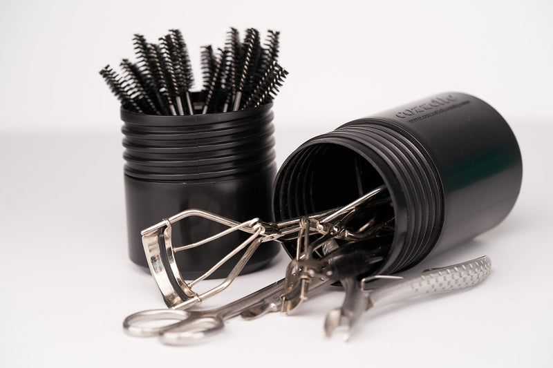 MAKEUP VESSEL BLACK 6"