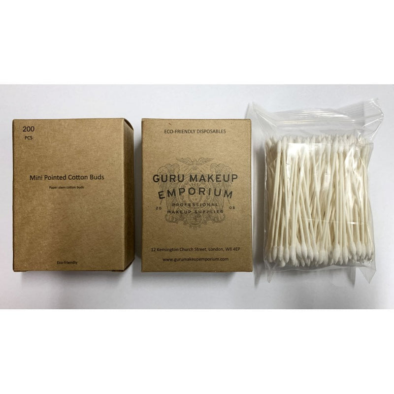 Guru Cotton Buds Mini Pointed Cotton Buds Eco Friendly Paper Stem