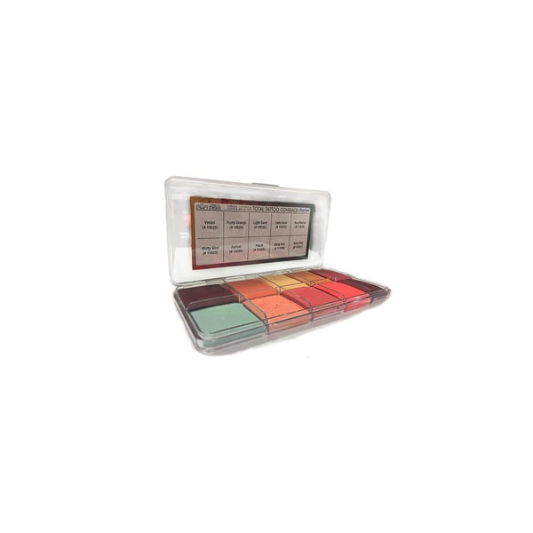 Jordane Total Tattoo Cover Finishing Cream Formula Palette 