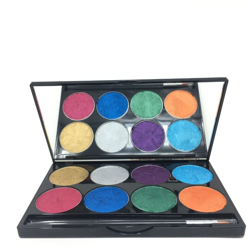 Mehron Paradise Makeup AQ Brilliant 8 Colour Face Painting Palette