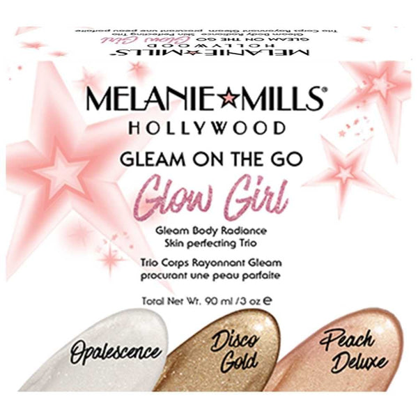 Melanie Mills Hollywood Gleam On The Go Glow Girl Kit Skin Perfecting Trio