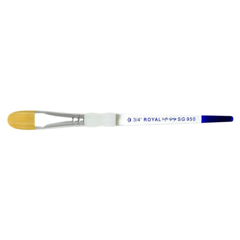 Royal Brush Soft Grip Oval Wash Brush SG950 1-2